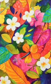 0 50m Tropical Hibiskus Blumen Blatter Bluten Baumwolle Baumwollstoff Patchworkstoff Stoff Art Art Wallpaper Iphone Art Wallpaper