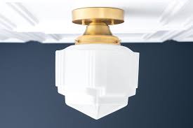 Art deco furniture is characterized by its celebration of modern life. Ceiling Light Model No 9155 Peared Creation