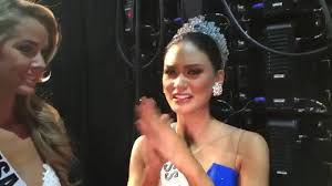 Pia wurtzbach (l), and ariadna gutierrez, hold hands as they wait for the judges' final decision in the 2015 miss universe pageant in las vegas. A Message From Miss Universe 2015 Pia Alonzo Wurtzbach Youtube
