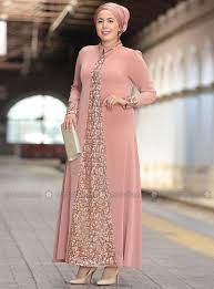 Z Payetli Abiye Elbise Pudra Nesrin Emniyetli 248318 1 Jpg 800 1080 Model Pakaian Hijab Model Pakaian Muslim Model Baju Wanita