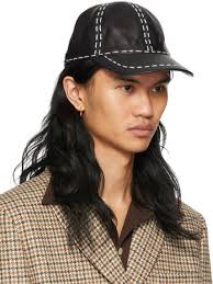 Tanner Fletcher Black Embroidered Nelson Cap Tanner Fletcher