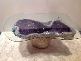 Amazing Amethyst Geode Coffee Table Amethyst Geode Crystal Furniture Crystals In The Home