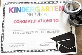 You can add your school's logo and/or name. Free Pre K And Kindergarten Graduation Diplomas Teach Junkie
