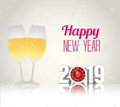 Happy New Year 2019 Template Vector Illustration With Champagne Royalty Free Cliparts Vectors And Stock Illustration Image 98015169 Merry christmas santa hat png clipart happy new year.