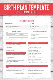 Printable Checklist Birth Plans For First Time Moms Pin On New Mom Tips