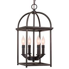 90 Revel Amesbury 21 Quot Foyer Lantern 4 Light Chandelier Bronze Finish With Hand Painted Gold With Images Pendant Chandelier Lantern Chandelier Chandelier Lighting