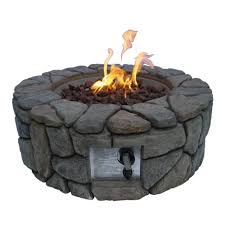 Get free shipping on qualified propane, portable outdoor fireplaces or buy online pick up in store today in the outdoors department. 28 Outdoor Round Stone Propane Gas Fire Pit Peaktop Target