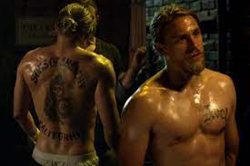 .anarchy tattoos elbow anarchy tattoos chest, anarchy tattoos charlie hunnam, anarchy tattoos jax teller. Charlie Hunnam Tattoos Sons Of Anarchy Creeto