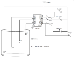 Here is a tested arduino project that uses 3 sensor probes as water level indicator with 3 leds and one lcd display + a simple controller that turns on a. Simple Water Level Indicator With Alarm 3 Tested Circuits