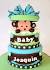 Boy Monkey Baby Shower Cake