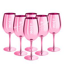 Extrem selten und ideal für sammler und champagner fans. Moet Chandon Glaser Pink 4er Set Rent A Trend