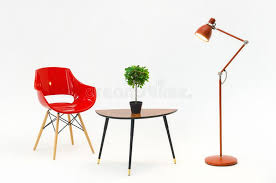 Visualstager's system is easy enough for total tech novices to operate. Interior With Red Chair Lamp Coffee Table On White Background Stock Image Image Of Empty Houseplant 155640217