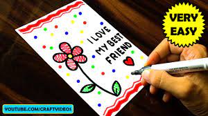 We'll make sure your cards look as good in person as they do on screen. Friendship Cards Handmade Easy How To Make Friendship Card Easy Youtube