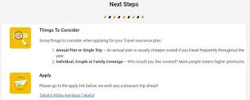 Travel insurance plan covers the policyholder from the risks that could be encountered during an international trip,worldwide travel insurance al rajhi takaful promise to deliver affordable solutions that best fulfill the insurance needs of our customers. Cara Mudah Apply Insurans Travel Secara Online Aryl Je Travel Livestyle Photography