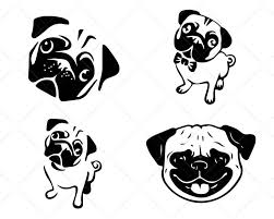 Download Pug Faces Svg Cricut Silhouette Scotties Designs SVG Cut Files