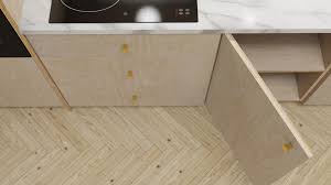 Kitchen door gibt es bei ebay! Scandinavian Style Plywood Cabinet Doors Naked Kitchens