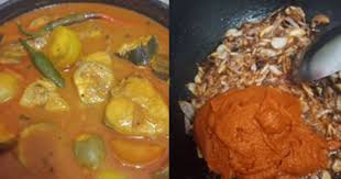 Beliau dah menceduk bahagian kepala ikan ke dalam pinggan. Patutlah Sedap Ini Rahsianya Nak Buat Resipi Kari Mamak Superb Keluarga