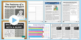 We provide the extracts in a variety of genres, differentiated questions and challenge activities so there's no need to worry! Features Of A Newspaper Article Checklist Twinkl