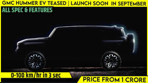 The 2022 hummer ev boasts some seriously impressive specs and cool design cues. Gmc Hummer Ev Suv Supertruck Teased 0 100 Km Hr In 3 Sec Electric Hummer India Launch Soon Youtube