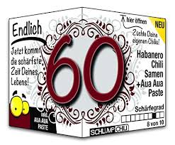 Das könnte dich auch interessieren. Schlump Chili Endlich 60 Das Witzige Scharfe Geburtstagsgeschenk Eine Originelle Geschenkidee Zum 60 Geburtstag Fur Manner Und Frauen Amazon De Lebensmittel Getranke