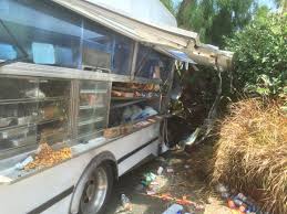 I thought ok give this food truck a try as i love a good cheesesteak but omg it was delicious. Food Truck Crashes In West Hollywood 4 Injured