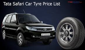 Tata Safari Car Tyres Price List Buy Tyres Online In India