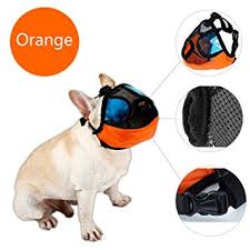 Delifur Dog Muzzle Pet Mouth Mask Anti Barking And Biting Mesh Muzzles For Snub Nose Dog Pug Pekingese Pitbull Boston Terrier Shih Tzu