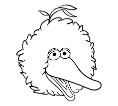 Sesame street big bird coloring pages. 8 Best Big Bird Face Printable Printablee Com