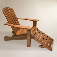 Wood Adirondack Chair With Stow Away Ottoman Gartenstuhle Rustikale Mobel