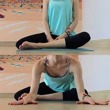 Front View Of Twisted Deer Pose Yin Yoga Sequence Yin Yoga Nancy Nelson Yoga