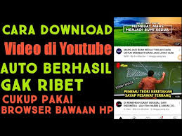 Oct 25, 2019 · nah, inilah 4 cara download video youtube yang dirangkum dari berbagai sumber: Cara Obtain Video Di Youtube Alltolearn Blog
