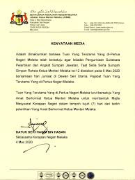 Sumber penjawatan ini adalah daripada pengiklanan asal majikan yang berkenaan. Bernama Tv Yang Dipertua Negeri Melaka Setuju Ketua Facebook