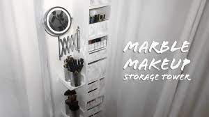 Makeup vanity with storage tower. Diy Makeup Vanity Storage Tower Small Room Youtube