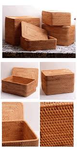 When living alone, you will require a smaller basket. Hand Woven Rectangle Basket With Lip Vietnam Traditional Handmade Rattan Wicker Storage Basket Bask Storage Baskets Wicker Baskets Storage Large Woven Basket