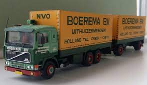zchaal 1 87 herpa zelfbouw volvo f12 ii 6x2 met huifaanhanger van gebr boerema in uithuizermeeden volvo lkw modelle modellautos