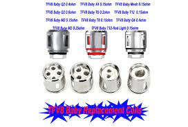 Cabeca De Bobina De Substituicao Tfv8 Baby Beast V8 Baby Q2 M2 X4 Q4 V8 Baby T6 T8 V8 Baby Malha Bobinas De Luz Vermelha T12 Para