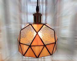 Find any replacement glass shade for all styles of new or vintage table and floor lamps. Stained Glass Geometric Ceiling Lamp Bedroom Light Glass Chandelier Glass Pendant Lampshade Geometric Ceiling Lamp Ceiling Lamp Glass Ceiling Lamps