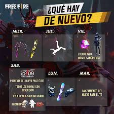 Pero si duda, estos códigos tiene fecha de caducacion enero, febrero, marzo, abril, mayo, junio, julio, agosto, septiembre, noviembre y diciembre. Agenda Semanal De Free Fire La Garena Free Fire Facebook