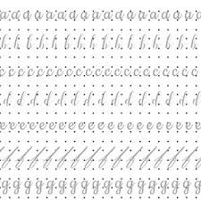 We recommend you print all worksheets on . Calligraphy Practice Sheets And Guide For Journals And Etsy