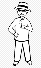 Check out our outline kids selection for the very best in unique or custom, handmade pieces from our shops. Spy Kid Outline Drawings Of People Clipart Free Transparent Png Clipart Images Download