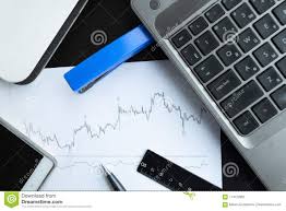 Stock Chart And Office Tools Stock Photo Image Of Making