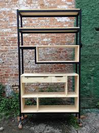 Dimensoes A X L X P 216cm X 120cm X 38cm Material Estrutura De Ferro Feita Com Metalon Quadrado De 30mm Ferro Estante De Ferro Madeira Moveis De Madeira