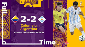Todos los goles y mejores momentos del partido por la fecha 8⃣ entre @fcfseleccioncol y @argentina 2 2 #eliminatoriassudamericanas pic.twitter.com/dplwy5vqrz. Hufb Szecptyzm
