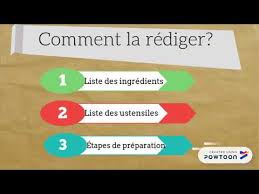 Comment Ecrire Une Recette De Cuisine En Francais Youtube