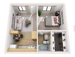 40 Stylish Studio Apartment Floor Plans Ideas Roundecor Apartment Floor Plans Small Apartment Floor Plans Studio Apartment Floor Plans