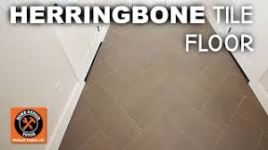 As you lay your tile, you will want to use spacers in between every edge of your tile. How To Install Herringbone Tile Floor Before And After Youtube