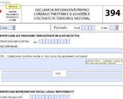 Declaratia 394 se depune la organul fiscal competent pana in data de 25 inclusiv a lunii urmatoare incheierii perioadei de raportare declarate pentru da like, printeaza sau trimite prin whatsapp si email! Declaratia 394 Trebuie Depusa Rectificativ Pentru Facturile Neinregistrate Anul Precedent