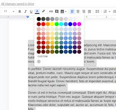 Choose the page color button.; How To Change The Color Of All Your Text In Google Docs Support Your Tech