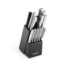 Farberware 15pc Stainless Steel Knife Block Set Target