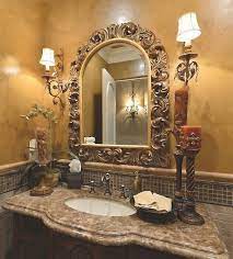 Powder Room Tuscan Bathroom Decor Tuscan Bathroom Tuscan Decorating